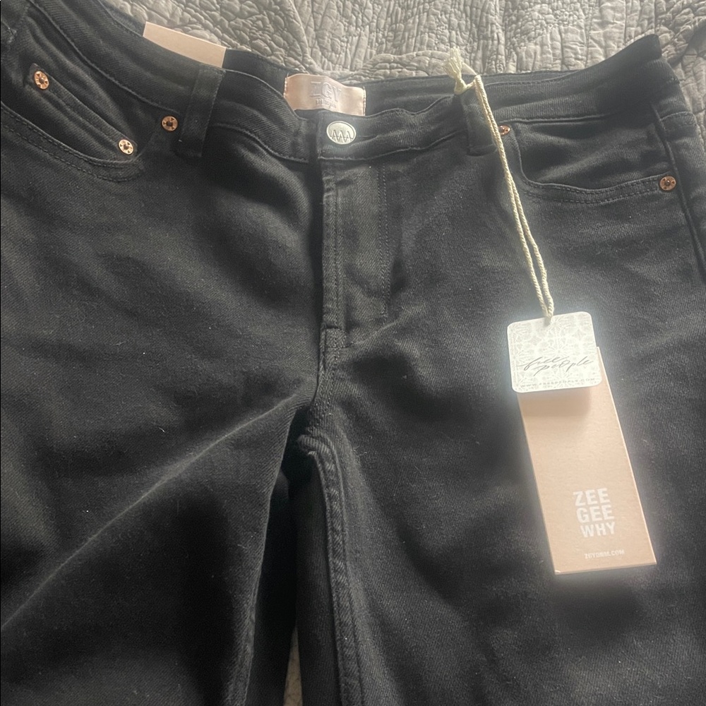 Free People Black Flare & Wide Leg Jeans